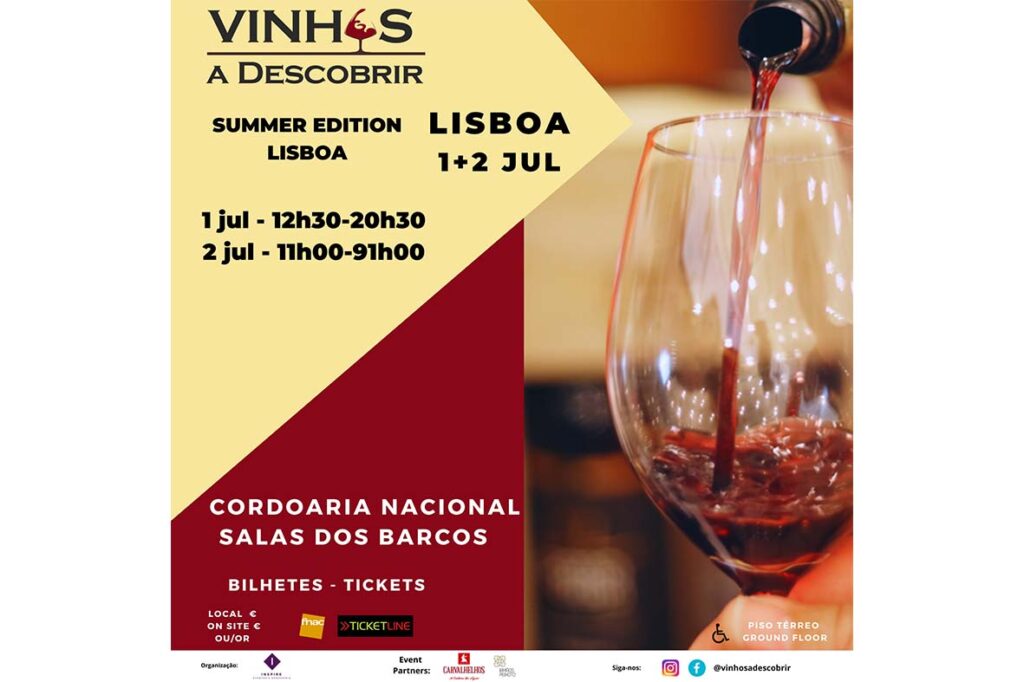 VINHOS a Descobrir, Summer Edition Lisboa, 1 e 2 julho 2023 – Cordoaria Nacional, Lisboa