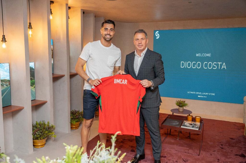 Diogo Costa entra em campo com BMcar
