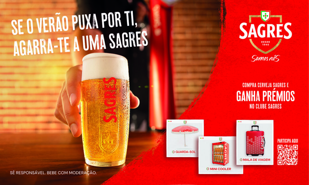 Cerveja Sagres® brinda ao Verão com nova Campanha e muitos prémios no Clube Sagres®