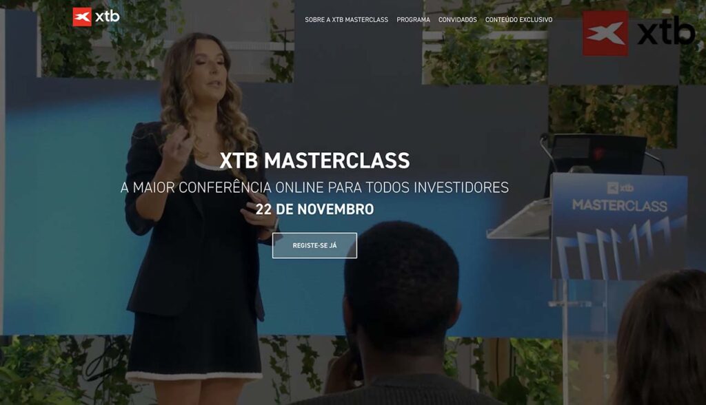 XTB promove a Masterclass 2025 com especialistas do setor e foco na educação financeira