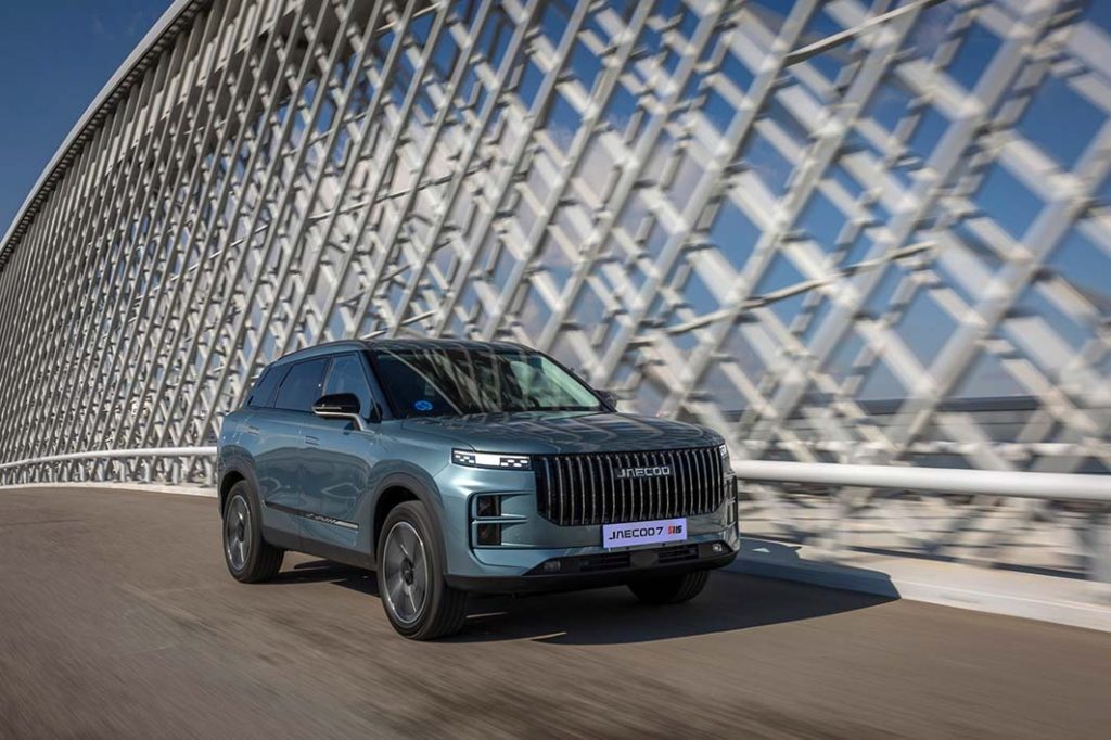 JAECOO 7 é o carro mais vendido no Reino Unido