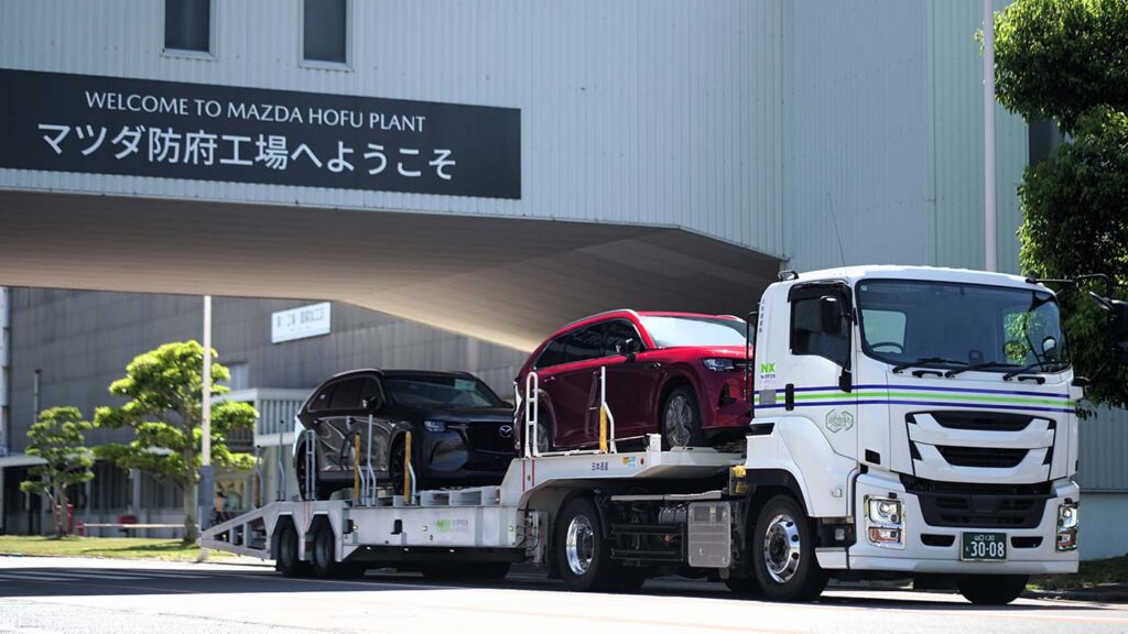 A MAZDA e a NIPPON EXPRESS iniciam teste de demonstração com combustível diesel renovável