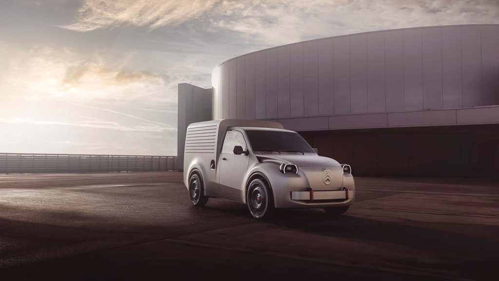 O 2 CV FOURGONNETTE CONCEPT: A CITROËN retoma a silhueta icónica do seu veículo comercial ligeiro