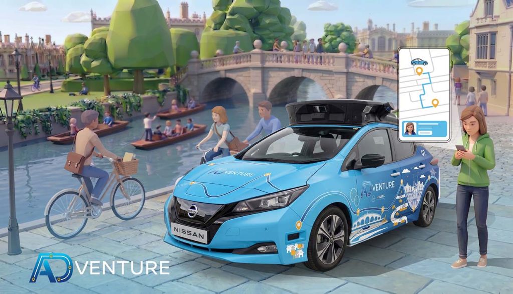 Nissan lança Projeto de Investigação sobre Condução Autónoma para levar o serviço de mobilidade do futuro às ruas do Reino Unido